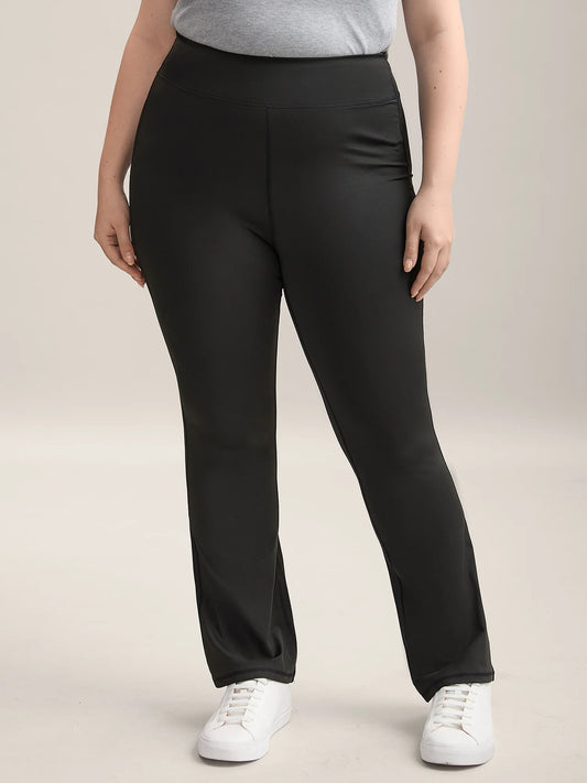 Wide Waistband Yoga Stretch Tight Pants
